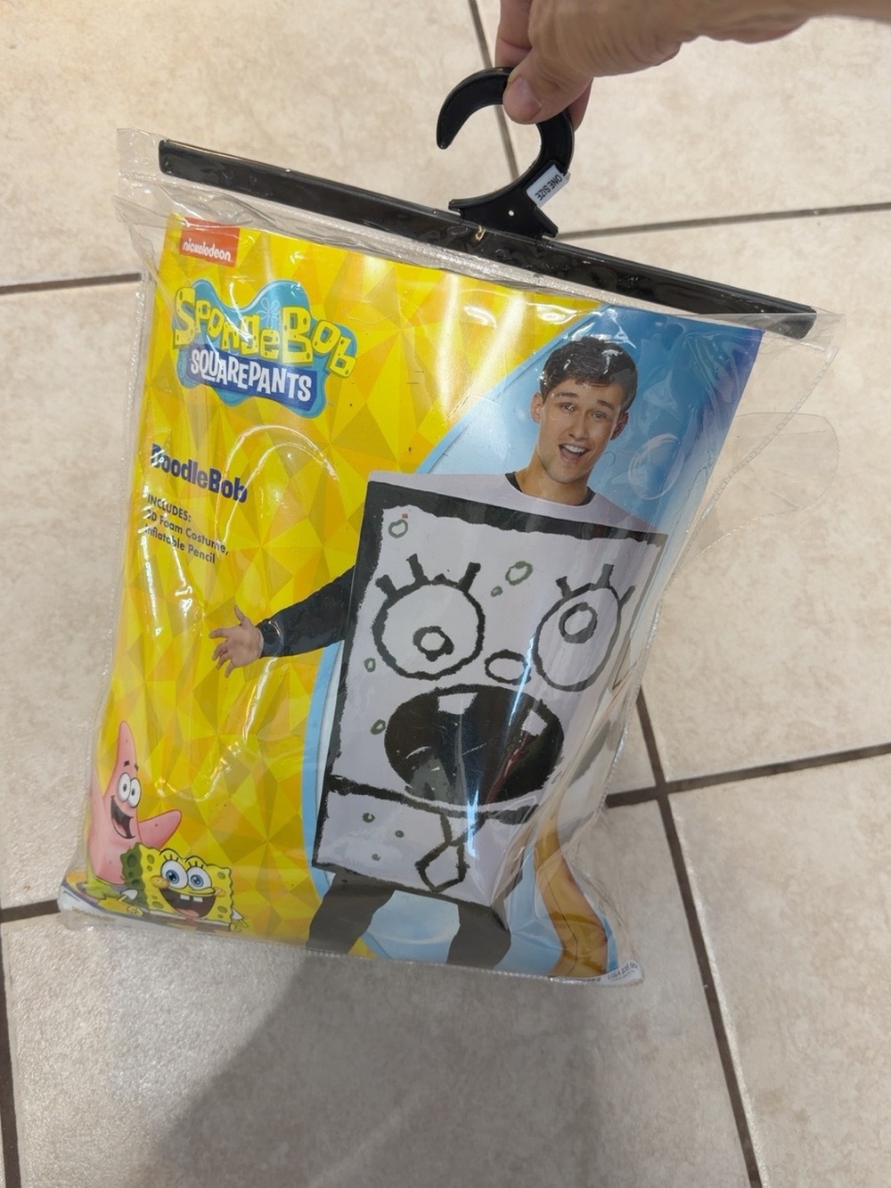 Spirit Halloween SpongeBob DoodleBob Costume Adult One Size - Picture 3 of 7